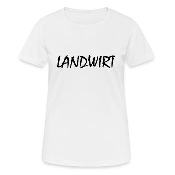 Landwirt - Frauen T-Shirt atmungsaktiv - Weiß - Vorne - AI Model Female 172 dark (172cm)