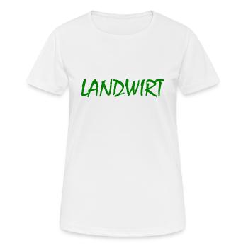 Landwirt - Frauen T-Shirt atmungsaktiv - Weiß - Vorne - AI Model Female 172 dark (172cm)