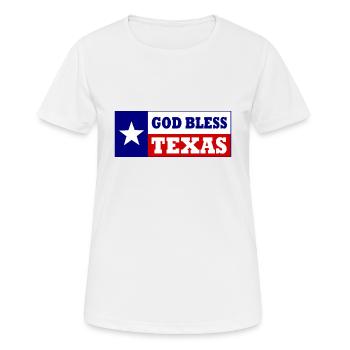 God bless texas - T-shirt respirant Femme - blanc - Devant - AI Model Female 172 dark (172cm)