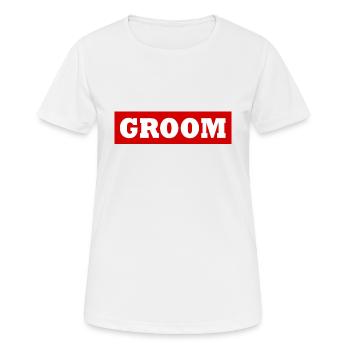 Groom - T-shirt respirant Femme - blanc - Devant - AI Model Female 172 dark (172cm)