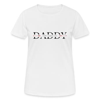 Alles Gute zum Vatertag - Papa - Frauen T-Shirt atmungsaktiv - Weiß - Vorne - AI Model Female 172 dark (172cm)