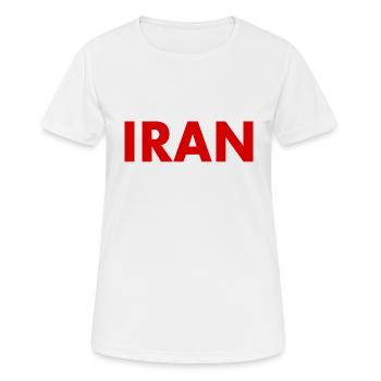 Iran - T-shirt respirant Femme - blanc - Devant - AI Model Female 172 dark (172cm)