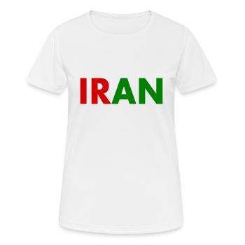 Iran - T-shirt respirant Femme - blanc - Devant - AI Model Female 172 dark (172cm)
