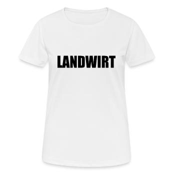 Landwirt - Frauen T-Shirt atmungsaktiv - Weiß - Vorne - AI Model Female 172 dark (172cm)