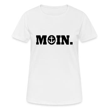 Moin - T-shirt respirant Femme - blanc - Devant - AI Model Female 172 dark (172cm)