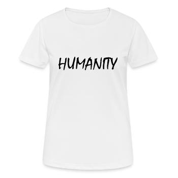 Humanity - Women's Breathable T-Shirt - white - Front - AI Model Female 172 dark (172cm)