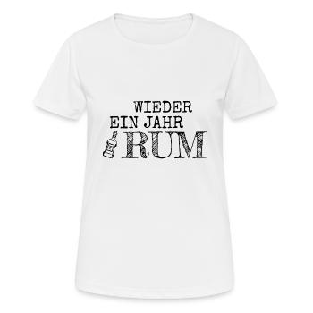 WIEDER EIN JAHR RUM - Frauen T-Shirt atmungsaktiv - Weiß - Vorne - AI Model Female 172 dark (172cm)