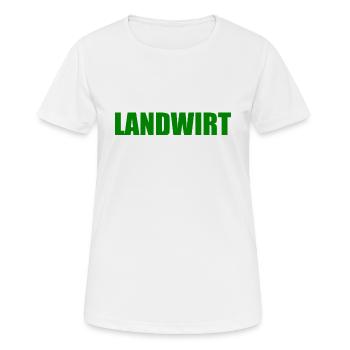 Landwirt - Frauen T-Shirt atmungsaktiv - Weiß - Vorne - AI Model Female 172 dark (172cm)