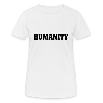 Humanity - Women's Breathable T-Shirt - white - Front - AI Model Female 172 dark (172cm)