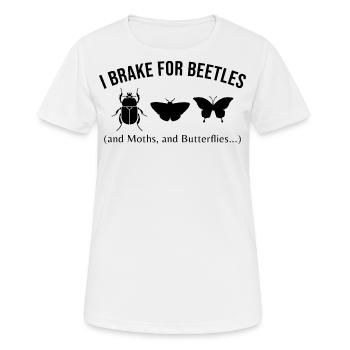 Insektensammler Entomologie Entomologe Käferliebhaber - Frauen T-Shirt atmungsaktiv - Weiß - Vorne - AI Model Female 172 dark (172cm)