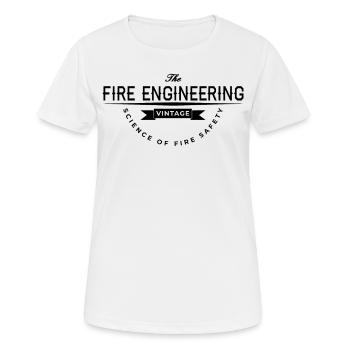 Feuerwehr - Frauen T-Shirt atmungsaktiv - Weiß - Vorne - AI Model Female 172 dark (172cm)