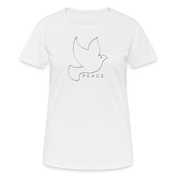 Frieden - Frauen T-Shirt atmungsaktiv - Weiß - Vorne - AI Model Female 172 dark (172cm)