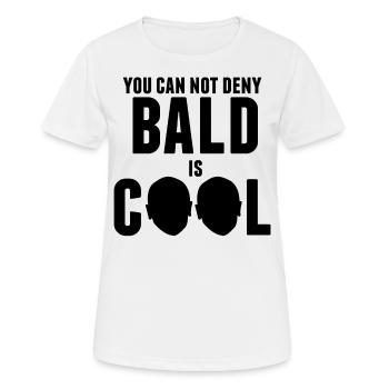 Glatzen sind cool - Frauen T-Shirt atmungsaktiv - Weiß - Vorne - AI Model Female 172 dark (172cm)
