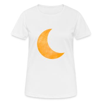 Mond - Frauen T-Shirt atmungsaktiv - Weiß - Vorne - AI Model Female 172 dark (172cm)