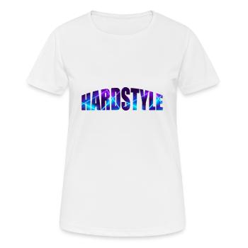 Style dur - T-shirt respirant Femme - blanc - Devant - AI Model Female 172 dark (172cm)