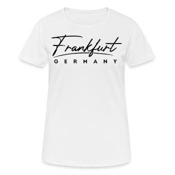 Francfort - T-shirt respirant Femme - blanc - Devant - AI Model Female 172 dark (172cm)