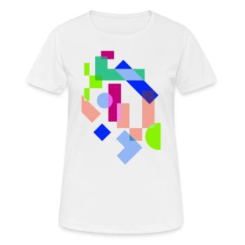 Kunst - Frauen T-Shirt atmungsaktiv - Weiß - Vorne - AI Model Female 172 dark (172cm)