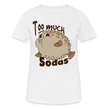 Soda Addict - Frauen T-Shirt atmungsaktiv - Weiß - Vorne - AI Model Female 172 dark (172cm)