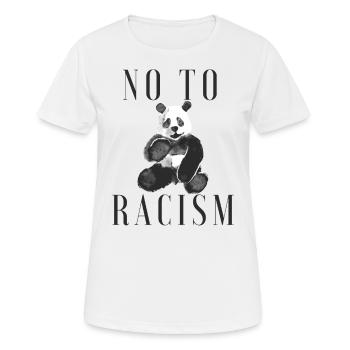 Antirassismus - Frauen T-Shirt atmungsaktiv - Weiß - Vorne - AI Model Female 172 dark (172cm)