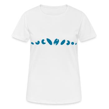 Nüsse - Frauen T-Shirt atmungsaktiv - Weiß - Vorne - AI Model Female 172 dark (172cm)