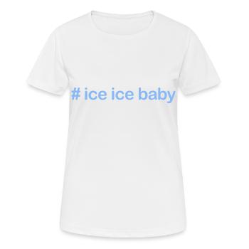 Ice bathing Icebaby cold-resistant winter swimmer - Women's Breathable T-Shirt - white - Front - AI Model Female 172 dark (172cm)