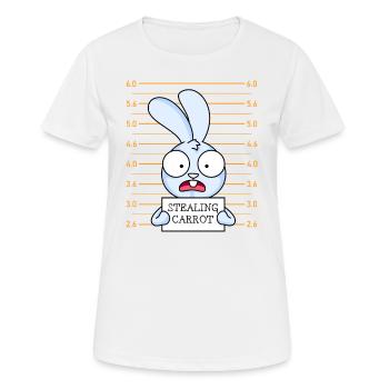 Cute rabbit - Women's Breathable T-Shirt - white - Front - AI Model Female 172 dark (172cm)