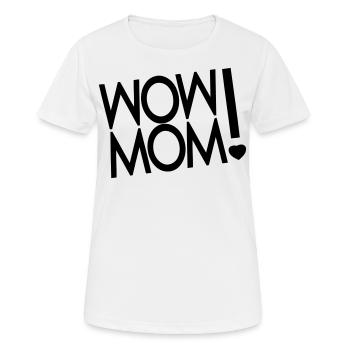 Mutter - Frauen T-Shirt atmungsaktiv - Weiß - Vorne - AI Model Female 172 dark (172cm)