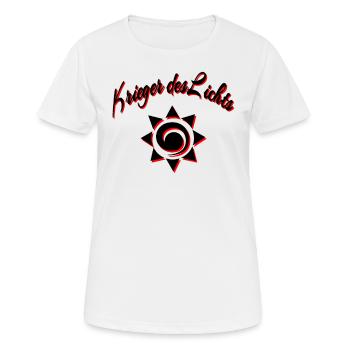 Krieger des Lichts - Frauen T-Shirt atmungsaktiv - Weiß - Vorne - AI Model Female 172 dark (172cm)
