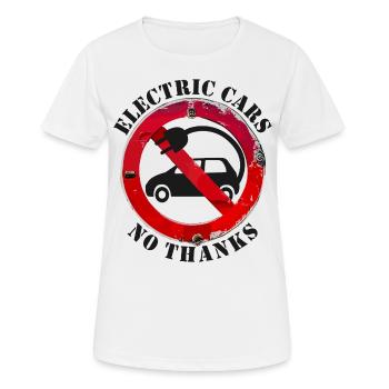 Voitures électriques Non Merci Avis clair - T-shirt respirant Femme - blanc - Devant - AI Model Female 172 dark (172cm)