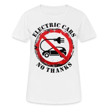 Voitures électriques Non Merci Avis clair - T-shirt respirant Femme - blanc - Devant - AI Model Female 172 dark (172cm)
