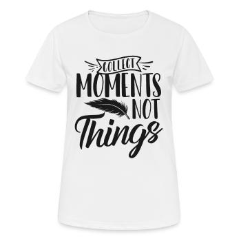 Reisen - Frauen T-Shirt atmungsaktiv - Weiß - Vorne - AI Model Female 172 dark (172cm)