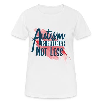 Autismus - Frauen T-Shirt atmungsaktiv - Weiß - Vorne - AI Model Female 172 dark (172cm)