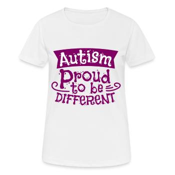 Autismus - Frauen T-Shirt atmungsaktiv - Weiß - Vorne - AI Model Female 172 dark (172cm)