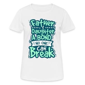 father and daughter - Women's Breathable T-Shirt - white - Front - AI Model Female 172 dark (172cm)