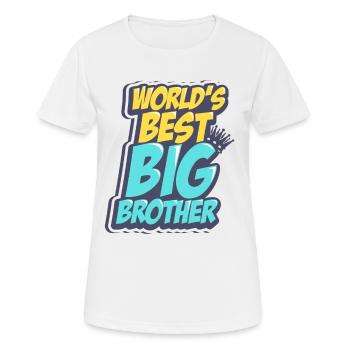 Meilleur grand frère - T-shirt respirant Femme - blanc - Devant - AI Model Female 172 dark (172cm)