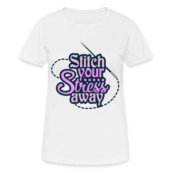 couture - T-shirt respirant Femme - blanc - Devant - AI Model Female 172 dark (172cm)