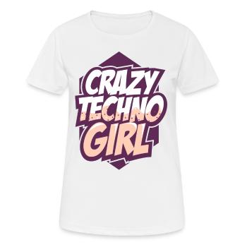 Techno - T-shirt respirant Femme - blanc - Devant - AI Model Female 172 dark (172cm)