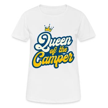 Wohnwagen Camping - Frauen T-Shirt atmungsaktiv - Weiß - Vorne - AI Model Female 172 dark (172cm)