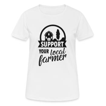Farmer farmer - Women's Breathable T-Shirt - white - Front - AI Model Female 172 dark (172cm)