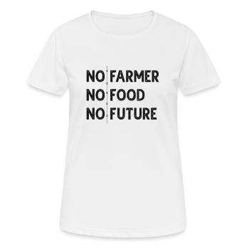 Landwirt - Frauen T-Shirt atmungsaktiv - Weiß - Vorne - AI Model Female 172 dark (172cm)