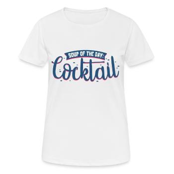 Cocktail - T-shirt respirant Femme - blanc - Devant - AI Model Female 172 dark (172cm)