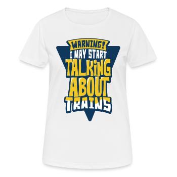 Trains - Women's Breathable T-Shirt - white - Front - AI Model Female 172 dark (172cm)