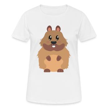 beaver - Women's Breathable T-Shirt - white - Front - AI Model Female 172 dark (172cm)