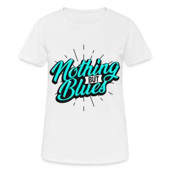 Musique blues - T-shirt respirant Femme - blanc - Devant - AI Model Female 172 dark (172cm)