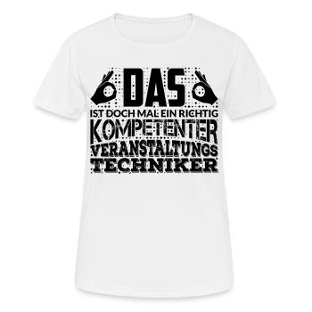 Veranstaltungstechniker Geschenk - Frauen T-Shirt atmungsaktiv - Weiß - Vorne - AI Model Female 172 dark (172cm)