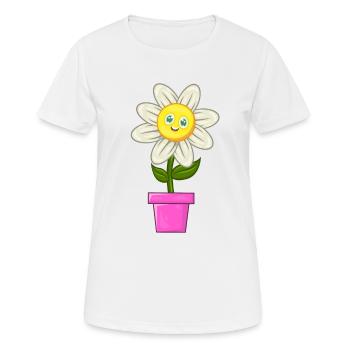 daisy - Women's Breathable T-Shirt - white - Front - AI Model Female 172 dark (172cm)