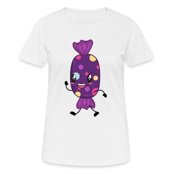 Bonbon - T-shirt respirant Femme - blanc - Devant - AI Model Female 172 dark (172cm)