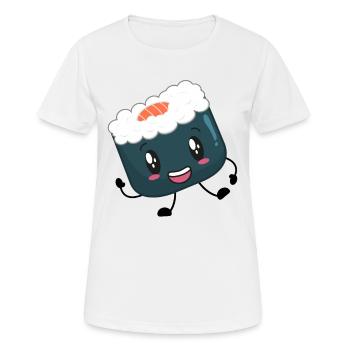 Sushi - Frauen T-Shirt atmungsaktiv - Weiß - Vorne - AI Model Female 172 dark (172cm)