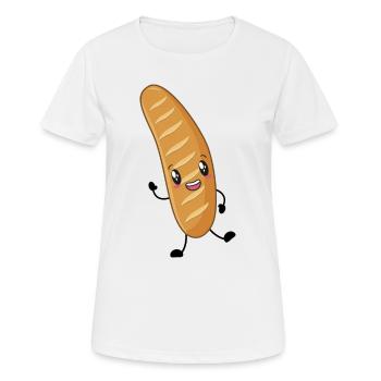 Baguette - T-shirt respirant Femme - blanc - Devant - AI Model Female 172 dark (172cm)