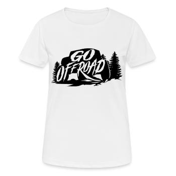 4x4 en plein air - T-shirt respirant Femme - blanc - Devant - AI Model Female 172 dark (172cm)